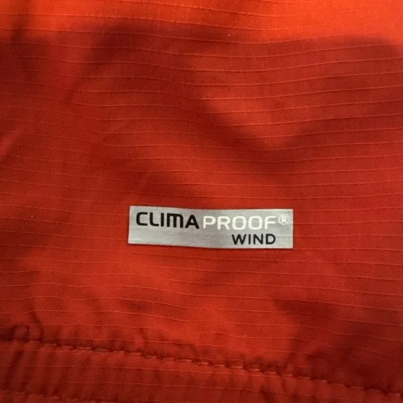 ADIDAS Men'sXXL Climaproof Vented Red Mesh Lined Windbreaker Golf Jacket Ripstop - Picture 3 of 9